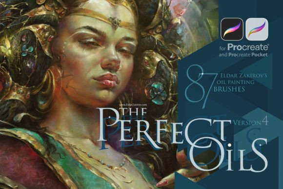 Download Perfect Oils for Procreate: 87+ Brushes - Procreate Collection