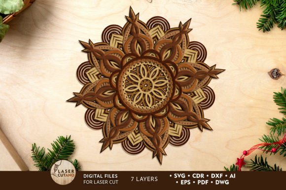Download MULTILAYER MANDALA Laser Cut Templates - Multilayer mandala Collection