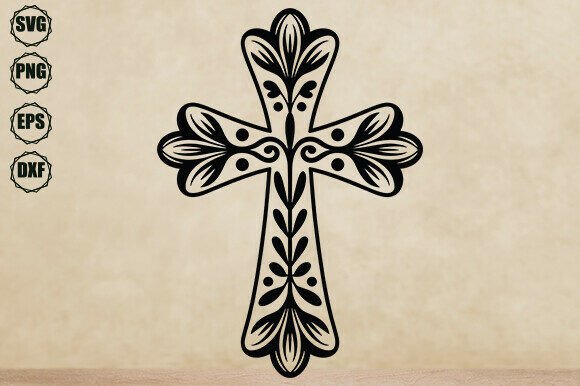 Download Floral Cross Svg, Decorative Cross Svg - Decorative cross svg Collection