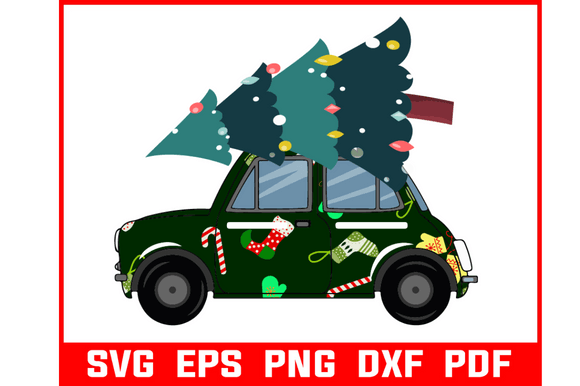 Download London Cab with Christmas Gift Svg - Christmas gift svg Collection