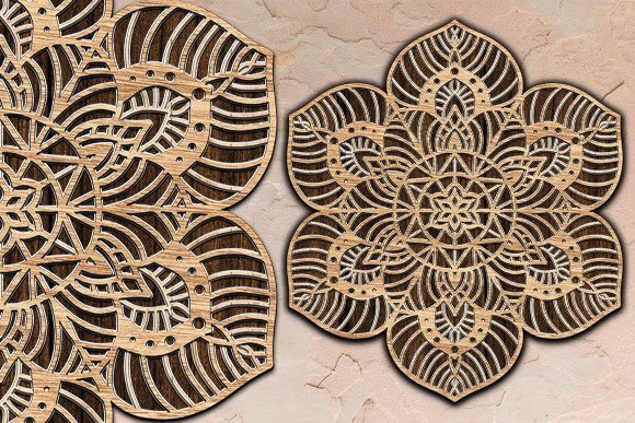 Download Multilayer Mandala Laser Cut SVG - Multilayer mandala Collection