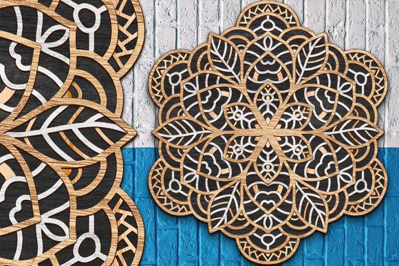 Download Multilayer Mandala Laser Cut SVG - Multilayer mandala Collection