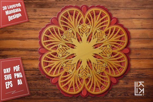 Download Multilayer Mandala SVG Cut File Vol.10 - Multilayer mandala Collection
