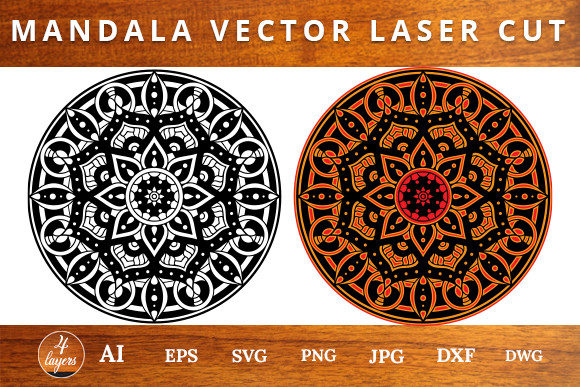 Download Multilayer Mandala Laser Cut File - Multilayer mandala Collection