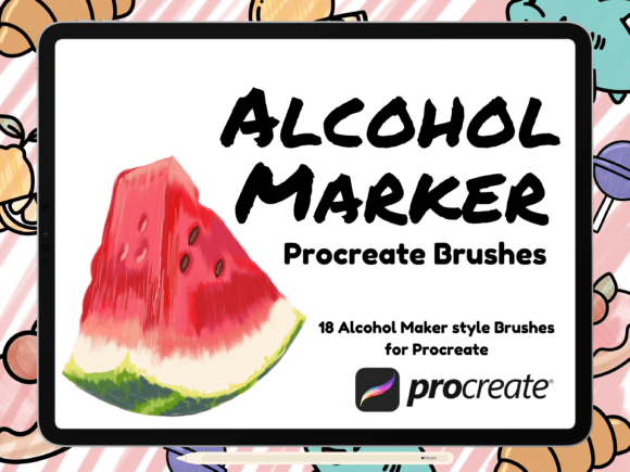 Download Alcohol Marker Style Procreate Brush Set - Procreate Collection