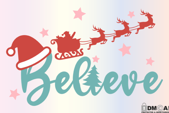 Download Believe Svg, Retro Christmas Svg Png - Premium Resources