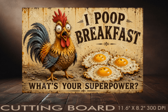 Download I Poop Breakfast Cutting Board - Poop Collection