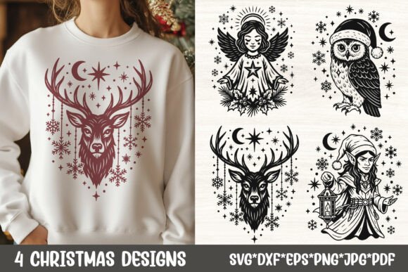 Download Mystical Reindeer Christmas SVG Files - Christmas svg files Collection