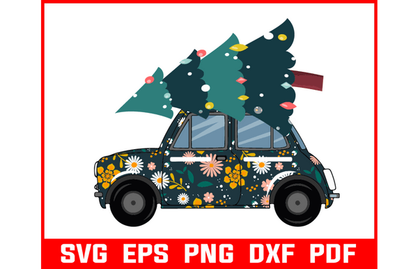 Download London Cab with Christmas Gift Svg - Christmas gift svg Collection