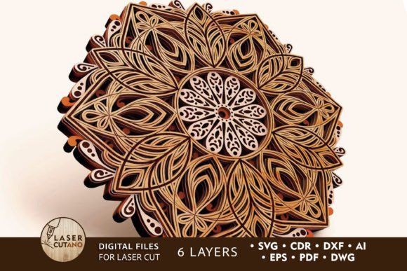 Download Multilayer MANDALA Laser Cut &amp; Paper Cut - Multilayer mandala Collection